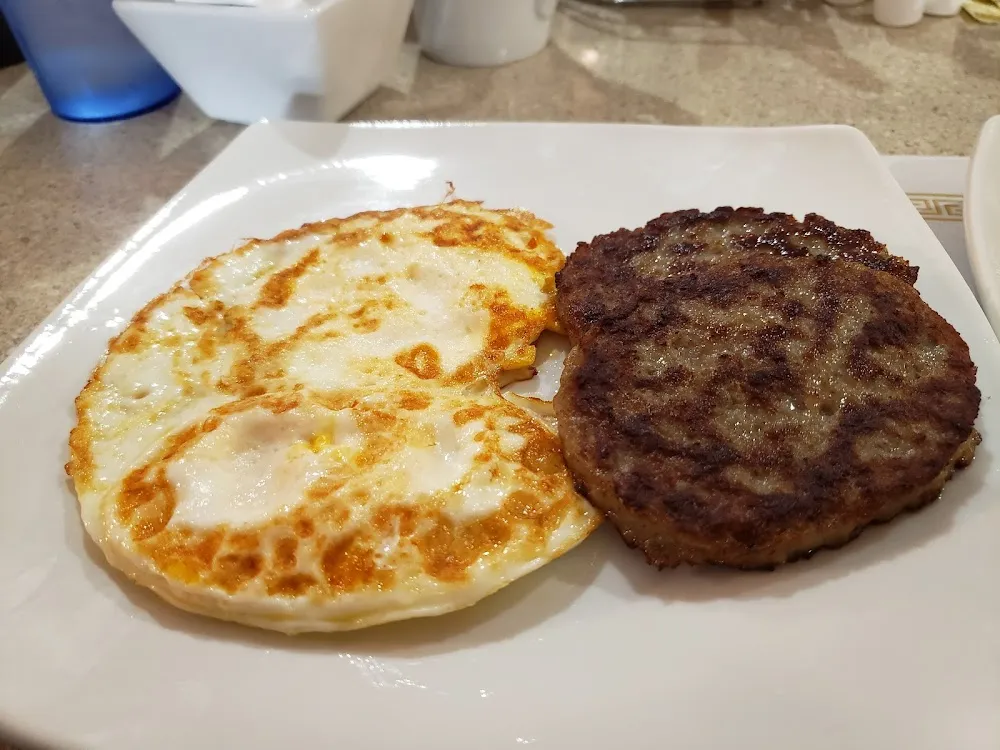 Eggs and Sausage Patty